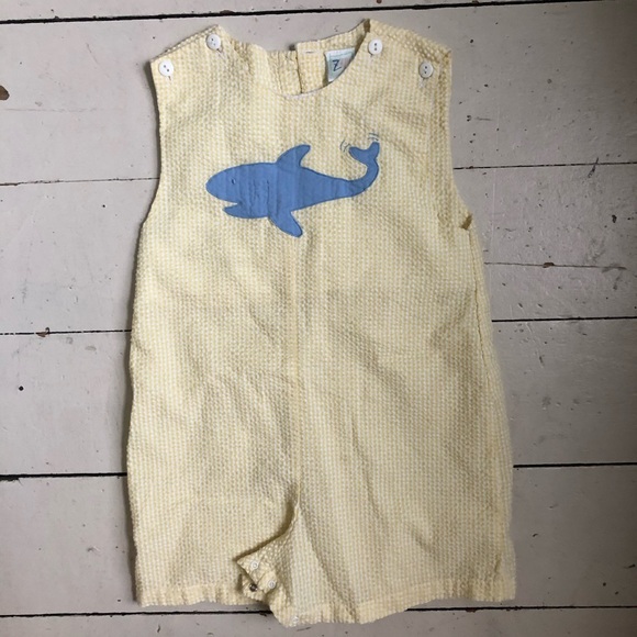 Kids seersucker shark romper 🦈 - Picture 3 of 5